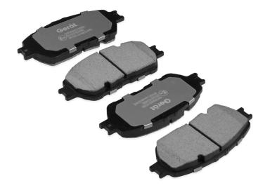 Колодки тормозные дисковые передние BPF010PG