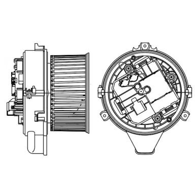 Мотор печки c крыльчаткой LFh 2603