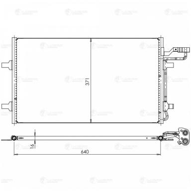 Радиатор кондиционера LRAC 1004