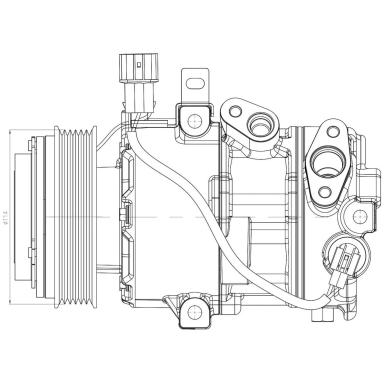 Компрессор кондиционера LCAC 0809