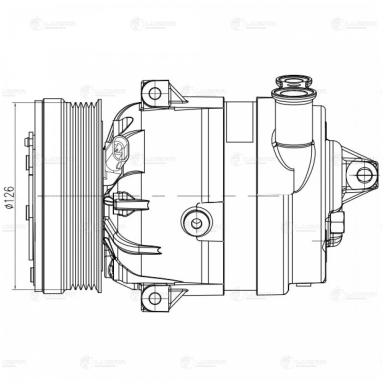 Компрессор кондиционера LCAC 0538