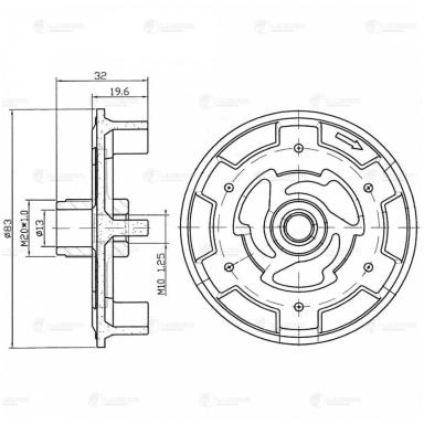 Пластина срывная муфты компрессора кондиционера LCH 2101