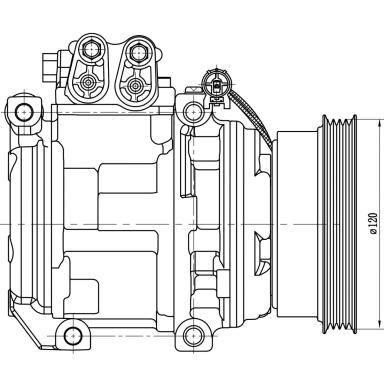 Компрессор кондиционера LCAC 0804