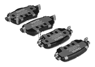 Колодки задние BPR077PG