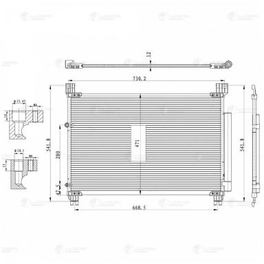 Радиатор кондиционера LRAC 1919