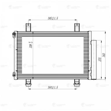 Радиатор кондиционера LRAC 2462