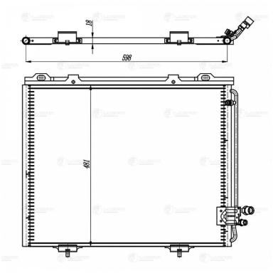 Радиатор кондиционера LRAC 1515