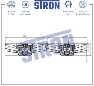 Вентилятор охлаждения в сборе с электроприводом STEF001