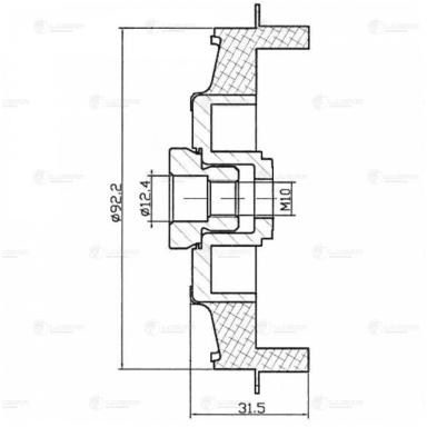 Пластина срывная муфты компрессора кондиционера LCH 1902