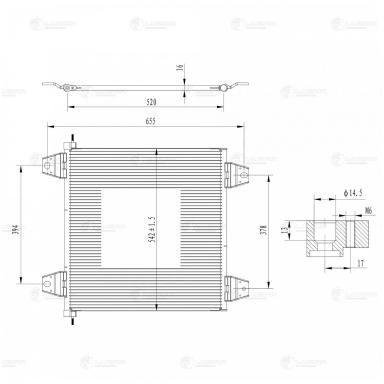 Радиатор кондиционера LRAC 2802