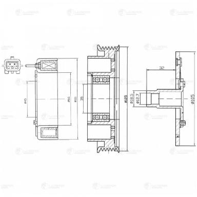 Муфта электромагнитная компрессора кондиционера LMAC 0901