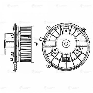 Мотор печки c крыльчаткой LFh 3037