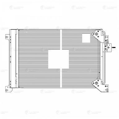 Радиатор кондиционера LRAC 1663