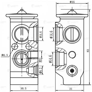 Клапан расширительный кондиционера LTRV 0865