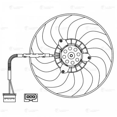 Вентилятор охлаждения в сборе с электроприводом LFAC 1804