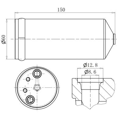 Ресивер-осушитель кондиционера LCR 0802
