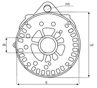Крышка генератора задняя TT81557