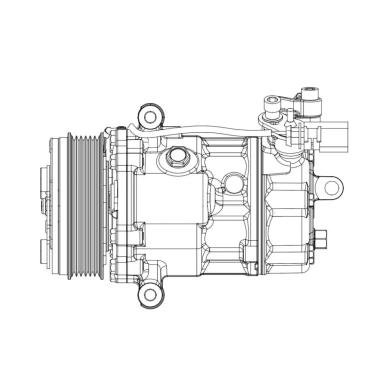 Компрессор кондиционера LCAC 1852