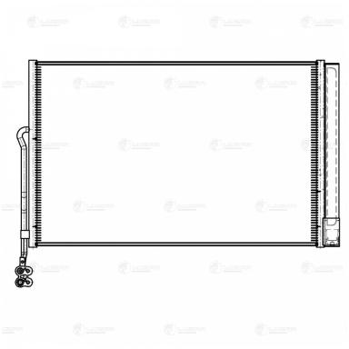 Радиатор кондиционера LRAC 1858