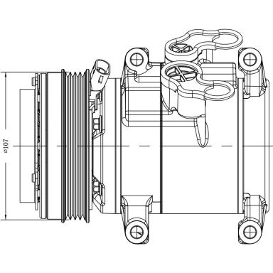 Компрессор кондиционера LCAC 0520