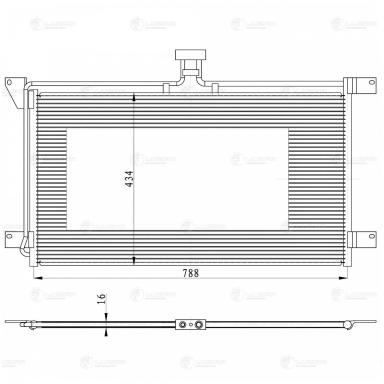 Радиатор кондиционера LRAC 2702
