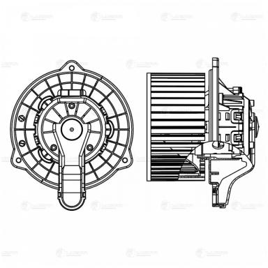 Мотор печки c крыльчаткой LFh 3012