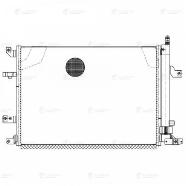 Радиатор кондиционера LRAC 1056