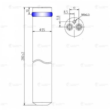 Ресивер-осушитель кондиционера LCR 2501