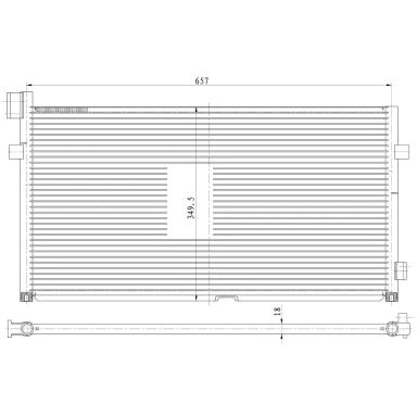 Радиатор кондиционера LRAC 1052