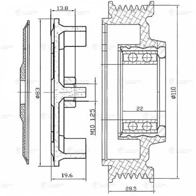 Муфта срывная компрессора кондиционера LCC 1801
