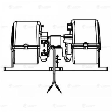 Мотор печки c крыльчаткой LFh 3027