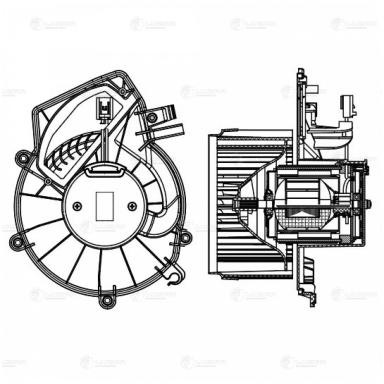 Мотор печки c крыльчаткой LFh 1543