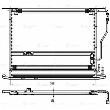 Радиатор кондиционера LRAC 1523