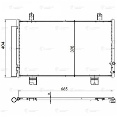 Радиатор кондиционера LRAC 1935