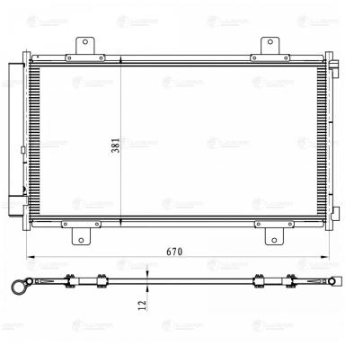 Радиатор кондиционера LRAC 2463