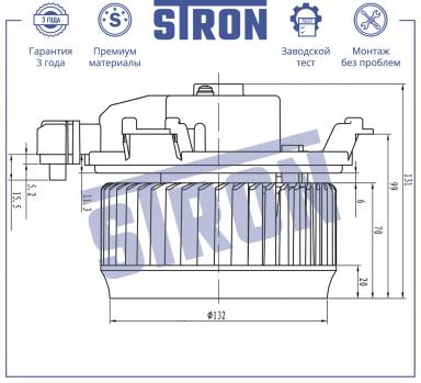 Моторчик печки STIF060