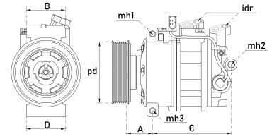 Компрессор кондиционера TT22133