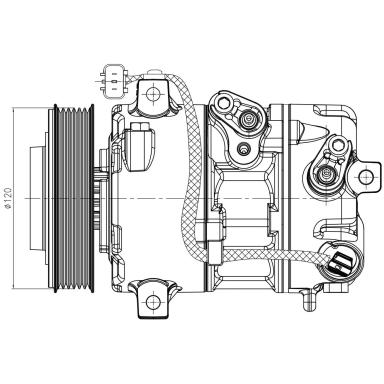 Компрессор кондиционера LCAC 0826