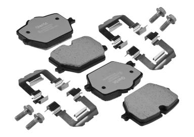 Колодки тормозные дисковые задние BPR167PG