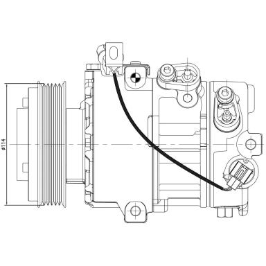 Компрессор кондиционера LCAC 0841