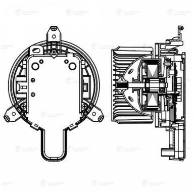 Мотор печки c крыльчаткой LFh 1924