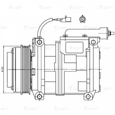 Компрессор кондиционера LCAC 1622