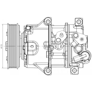 Компрессор кондиционера LCAC 0844
