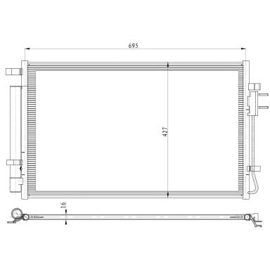 Радиатор кондиционера LRAC 0840