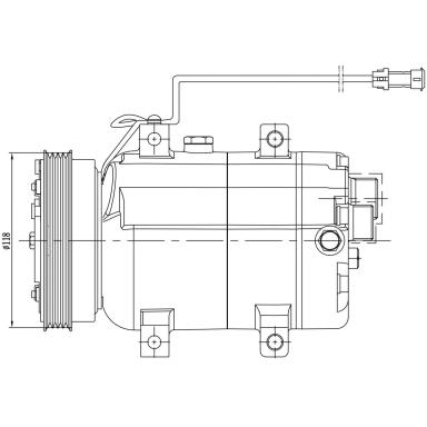 Компрессор кондиционера LCAC 1885