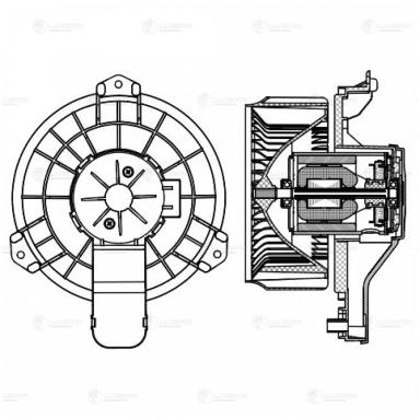 Мотор печки c крыльчаткой LFh 3022