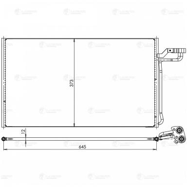 Радиатор кондиционера LRAC 1005