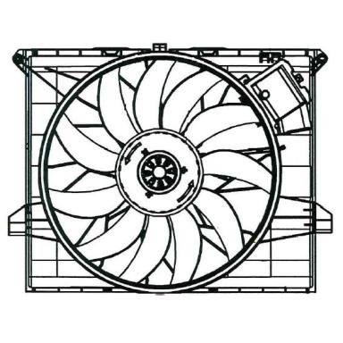 Вентилятор охлаждения в сборе с электроприводом LFK 15165