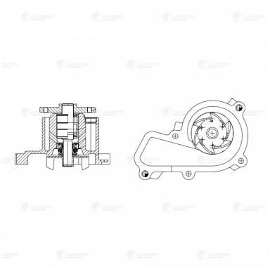 Насос водяной (помпа) LWP 08E20
