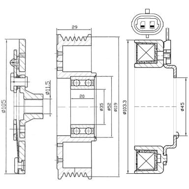 Муфта кондиционера LMAC 0301